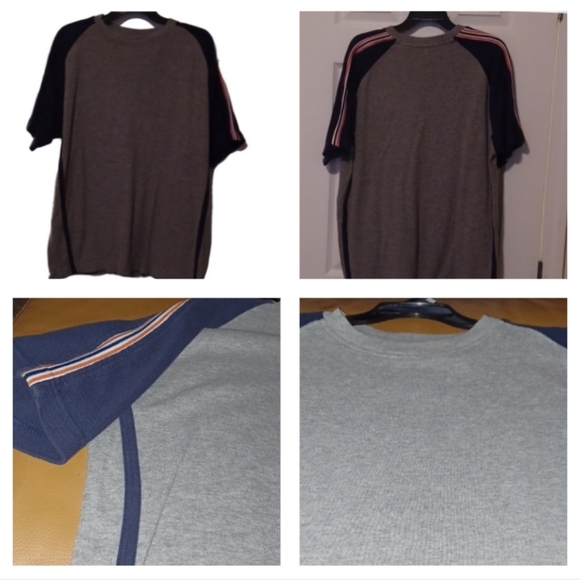 💙🌺 Gray And Blue Shirt - Picture 1 of 9